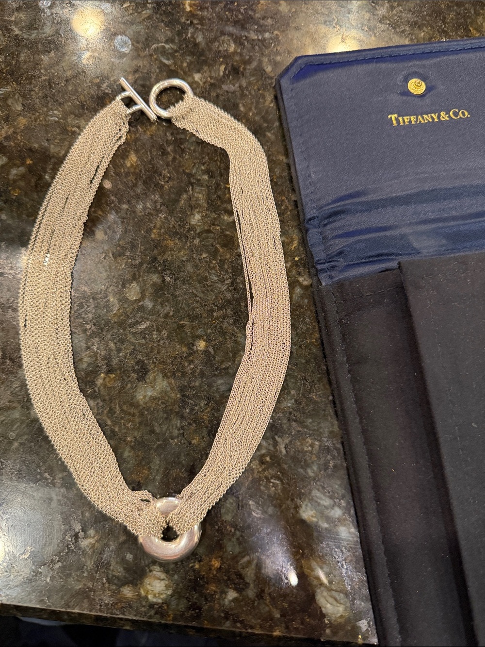 Tiffany & Co. Sterling Silver necklace. Case included